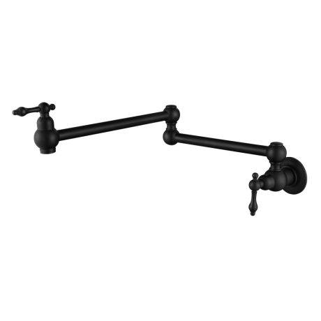 bordeaux kitchen pot filler, electroplated matte black
