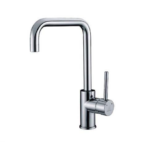 rund curved sink mixer, chrome