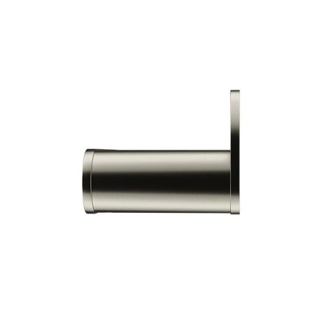 curvae single robe hook, brushed nickel