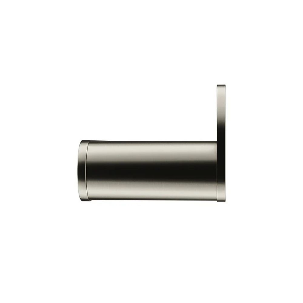 curvae single robe hook, brushed nickel