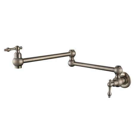 bordeaux kitchen pot filler, pvd brushed nickel