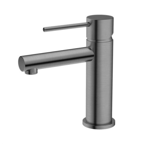 rund basin mixer, brushed nickel