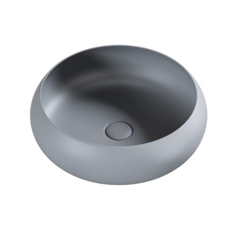 versilia bench mount basin, matte light grey 0400mm
