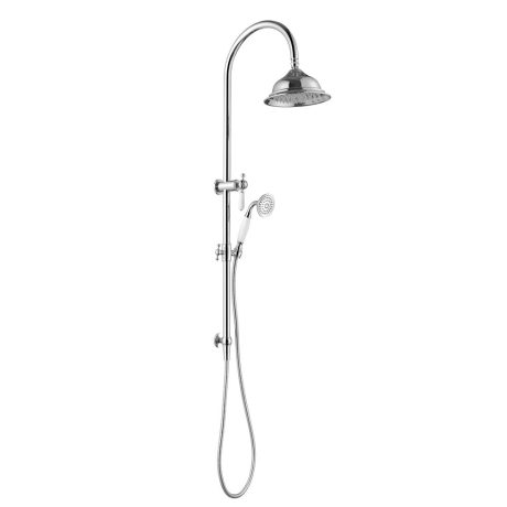 bordeaux 2 in 1 shower column set, electroplated chrome