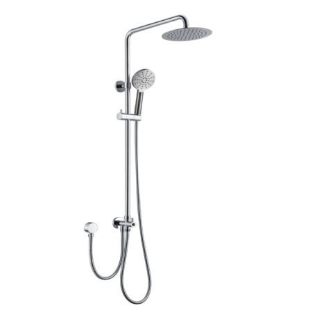 rund multi function sliding 2 in 1 hand shower with 200mm rain head shower, chrome