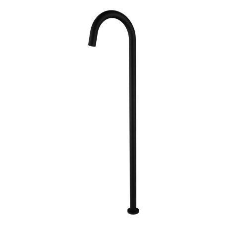 star freestanding bath spout, electroplated matte black