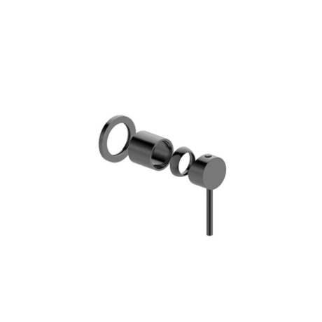 morgan rund shower/bath mixer trim kit, gun metal