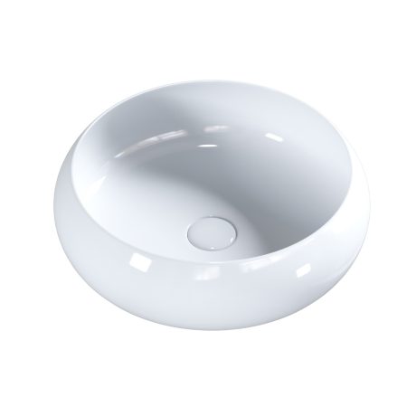 versilia bench mount basin, gloss white 0360mm