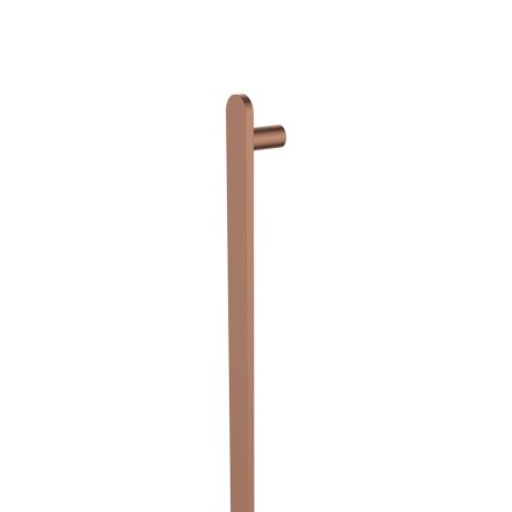 empire slim vertical heated towel rail, 60 x 900mm, brushed copper