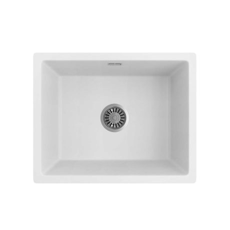 oros arqstone sink, white 550 x 440mm