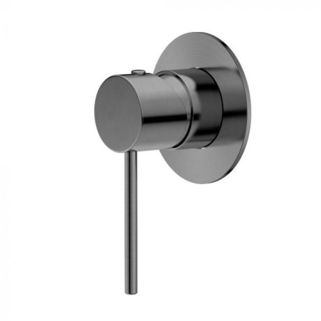 rund bath/shower mixer, brushed nickel
