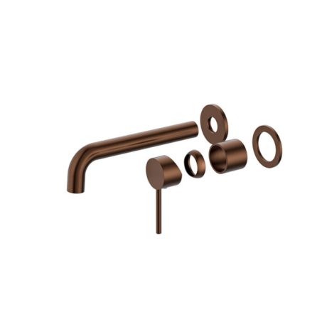 morgan rund wall basin/bath mixer set trim kit, brushed bronze