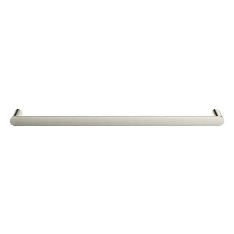curvae single towel rail 600mm, brushed nickel