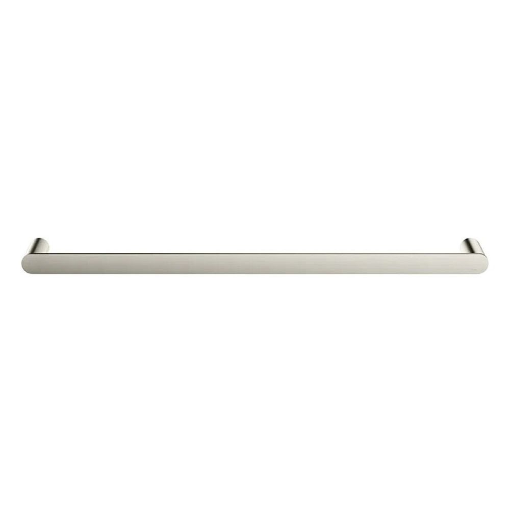 curvae single towel rail 600mm, brushed nickel