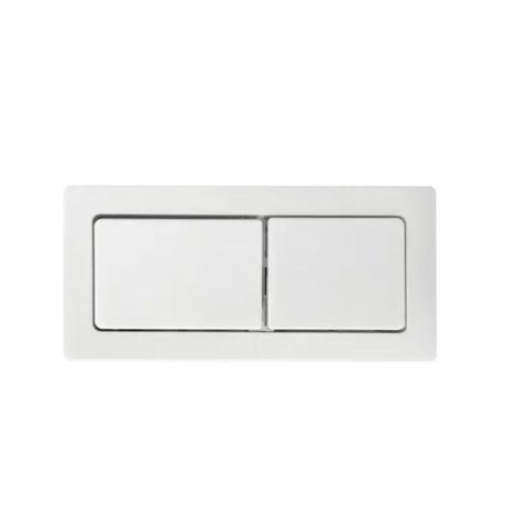 rectangle flush button, matte white