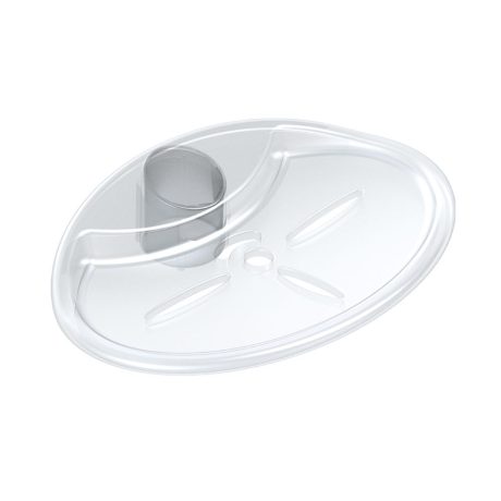 rail clear soap dish