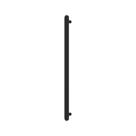 empire slim vertical heated towel rail, 60 x 900mm, electroplated matte black