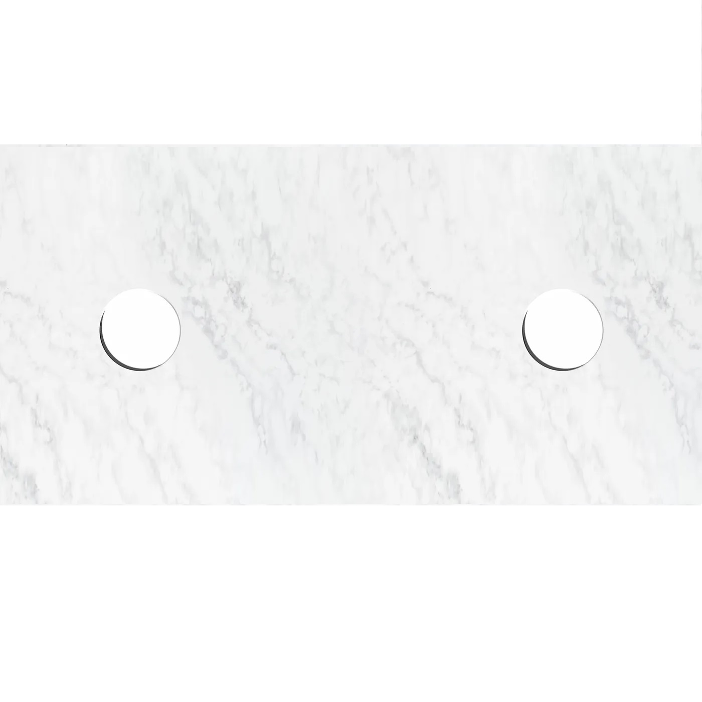 solid surface cloudy carrara top double bowl 1200mm