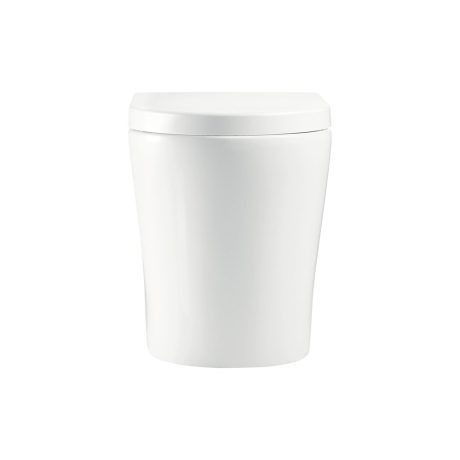aluca tornado wall faced p trap toilet suite, geberit in wall cistern, gloss white
