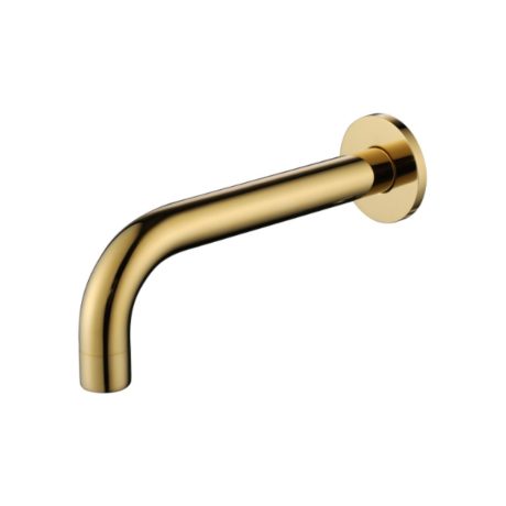villa bath/basin spout, pvd polished bronze
