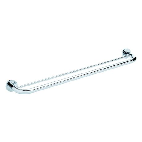 comfort towel rail double, chrome 800mm