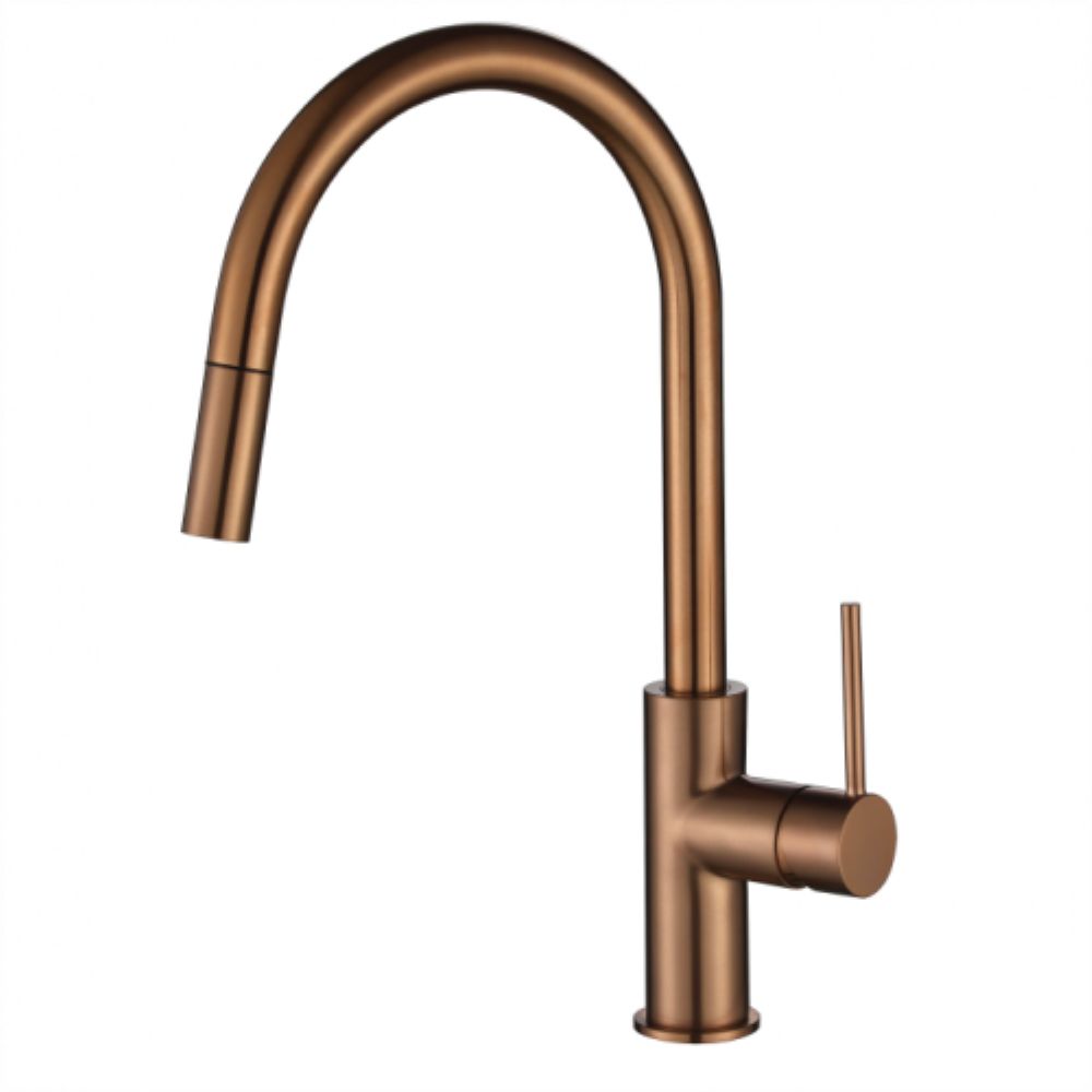 star mini pull out kitchen mixer, pvd champagne