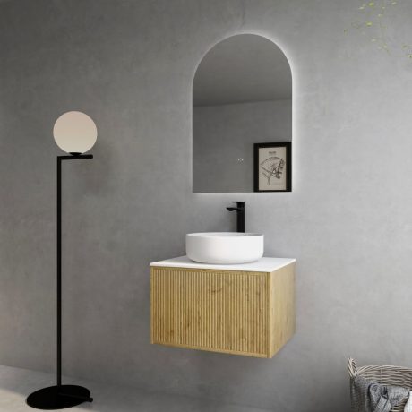 bellevue vanity, prime oak 0600mm, cabinet only, single basin