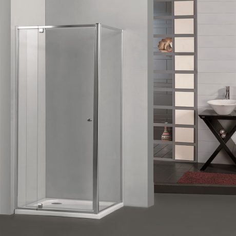semi frame shower 1000 1170mm pivot door & 0790 0810mm return, chrome