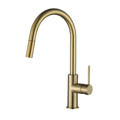 star mini pull out kitchen mixer, pvd brushed bronze