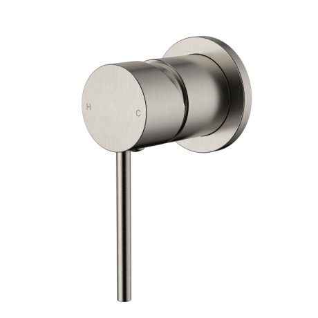 star mini shower mixer 60mm trim kit, pvd brushed nickel