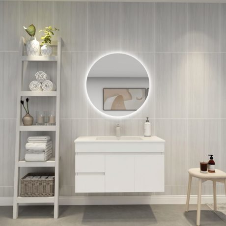 led round back lit mirror 750mm