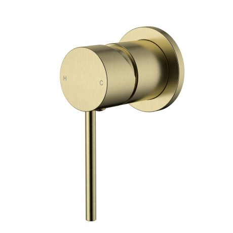 star mini shower mixer 60mm trim kit, pvd brushed bronze