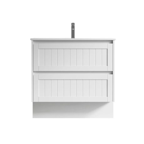 armonia floor mount vanity 0900mm single basin top, gloss white
