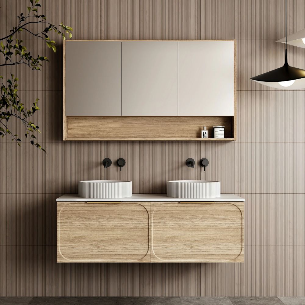 cicero shaving cabinet 1200mm, oak