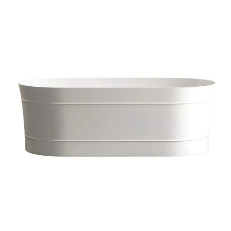attica bondi freestanding bath, matte white 1500mm