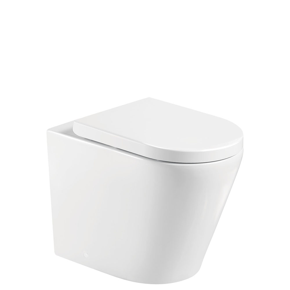 aluca tornado wall faced p trap toilet suite, geberit in wall cistern, gloss white