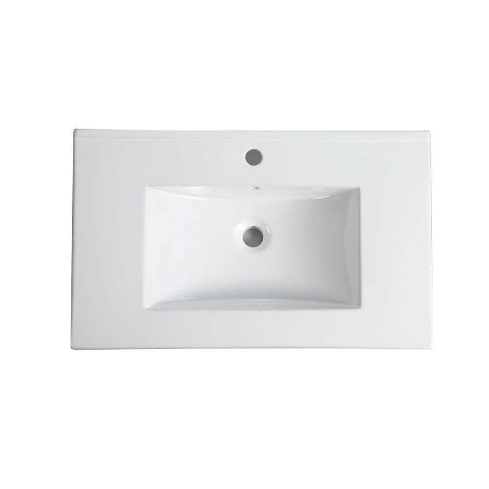 classic pvc floor mount single basin vanity 0750mm rh drawers, vanity top