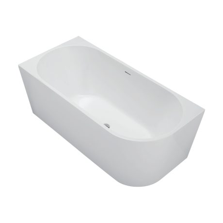 isalella right hand acrylic corner bath with overflow, gloss white, 1500mm