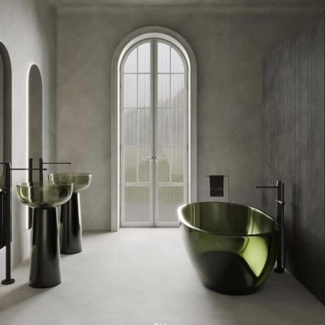 wow translucency resin stone bath, emerald green 1650mm