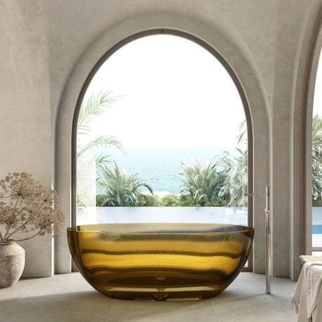 wow translucency resin stone bath, opal yellow 1500mm