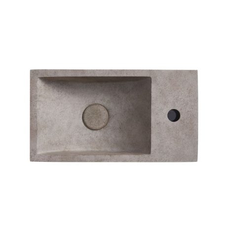 spoleto concrete basin right mount, burberry stone