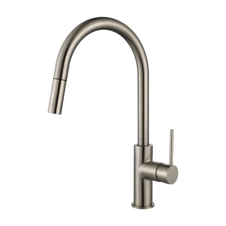 star mini pull out kitchen mixer, pvd brushed nickel