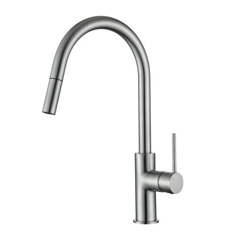 star mini pull out kitchen mixer, electroplated brushed chrome