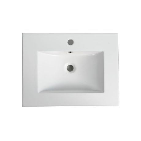 classic pvc floor mount single basin vanity 0600mm, vanity top