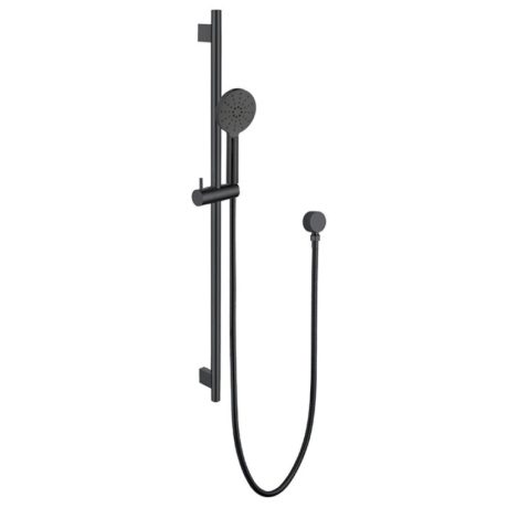 wahlen 10 (trade) round multifunction hand shower on sliding rail, matte black