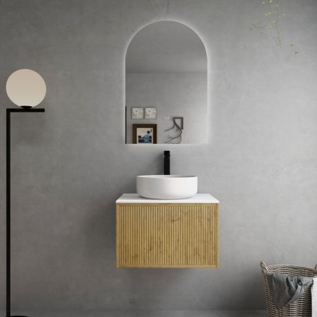 bellevue vanity, prime oak 0600mm, cabinet only, single basin