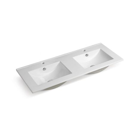 classic pvc floor mount double basin vanity 1200mm, vanity top