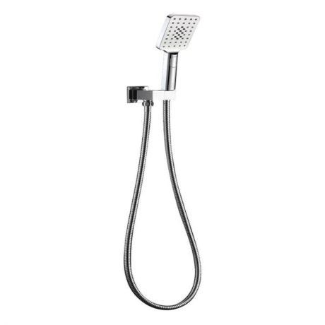 handel eckig square multifunction shower on bracket, chrome