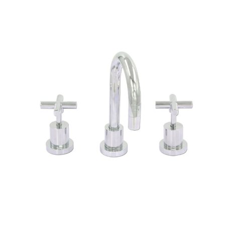 wahlen 10 (trade) cross handel basin set, chrome