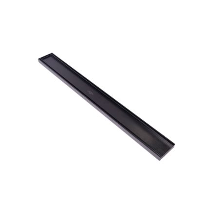 linear tile insert grate, matte black 1000mm